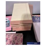 Assorted Office Supplies Collection with Notepads, Envelopes, Stationery Set and Writing Tools
