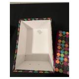 Set of Decorative Storage Boxes with Floral and Patterned Designs