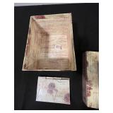 Set of Decorative Storage Boxes with Floral and Patterned Designs