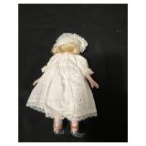 Set of Vintage Porcelain Dolls with Victorian Outfits & Some Stands