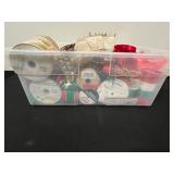 Large Collection of Holiday Gift Ribbon, Bows, and Decorative Trims