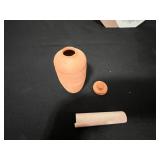 Unused Eccolo Wedding Album & Vintage Decor Set with Decorative Plates, Heart Plaques, Doily, Small Scroll Pot, and Keepsake Box