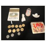 Inspirational Serenety Coin Collection, Porcelain Angel, Motivational Calendar, Book and Figurines Group