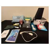 Household Utility Lot with Bed Lifts, Carbon Monoxide Alarm, Cleaners, Beads, and Accessories