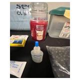 Household Utility Lot with Bed Lifts, Carbon Monoxide Alarm, Cleaners, Beads, and Accessories