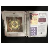 Collection of Quilt Pattern Books, Magazines, and Templates with Magazine Holders