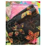 Collection of Batik Quilting Cotton Fabric Pieces Assorted Prints and Colors