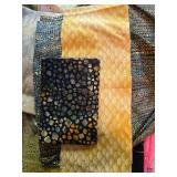 Collection of Batik Quilting Cotton Fabric Pieces Assorted Prints and Colors