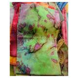 Collection of Batik Quilting Cotton Fabric Pieces Assorted Prints and Colors