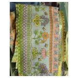 Fat Quarter Log Cabin Quilt Kit and Assorted Floral Quilting Fabrics