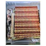 Collection of Holiday Quilting Fabrics with Santa and Winter Designs