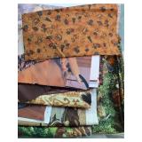 Rustic Retreat Themed Quilt Fabric Panel and Cotton Fabric Lot