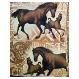 Rustic Retreat Themed Quilt Fabric Panel and Cotton Fabric Lot