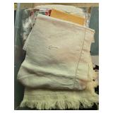 Collection of Mixed Kitchen and Table Linens with Decorative Patterns