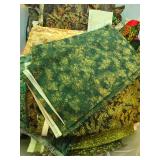 Large Assortment of Holiday and Floral Print Quilting Fabric Scraps