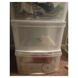 Plastic Storage Tower Only - Drawers of Assorted Sewing and Craft Supplies Sold Separately
