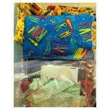 Large Assortment of Quilting and Craft Fabric and Patterns