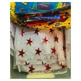 Large Assortment of Quilting and Craft Fabric and Patterns