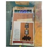 Quilting Patterns, Fabric Scraps, and Craft Supplies Lot