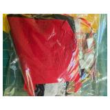 Quilting Patterns, Fabric Scraps, and Craft Supplies Lot