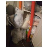 Large Collection of Crafting Supplies and Fabric Decor Items