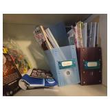 Sewing and Craft Supplies Bundle with Thread Spools, Red Cross Cotton, and Magazines