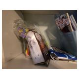 Sewing and Craft Supplies Bundle with Thread Spools, Red Cross Cotton, and Magazines