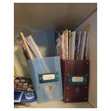 Sewing and Craft Supplies Bundle with Thread Spools, Red Cross Cotton, and Magazines