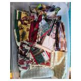 Quilting Fabric Lot with Tea Towel Patterns and Print Books