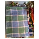 Quilting Fabric Lot with Tea Towel Patterns and Print Books