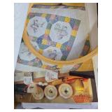 Large Embroidery and Needlework Crafting Lot with Patterns, Floss, Kits, and Accessories