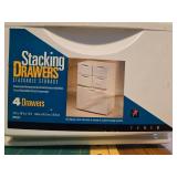 Tenex Stacking Drawers Set of 4 Stackable Storage Units