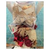 Large Lot of Assorted Sewing and Craft Trims, Tassels, Ribbons, and Fibers