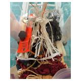 Large Lot of Assorted Sewing and Craft Trims, Tassels, Ribbons, and Fibers