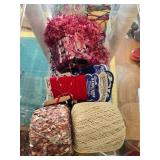 Large Lot of Assorted Sewing and Craft Trims, Tassels, Ribbons, and Fibers