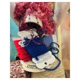 Large Lot of Assorted Sewing and Craft Trims, Tassels, Ribbons, and Fibers