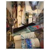 Large Lot of Assorted Sewing and Craft Trims, Tassels, Ribbons, and Fibers