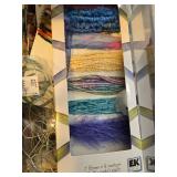 Large Lot of Assorted Sewing and Craft Trims, Tassels, Ribbons, and Fibers