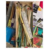 Large Knitting and Crochet Lot with Needles, Yarn, Patterns and Books