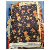 Bin of Assorted Quilting Fabric Scraps and Pieces