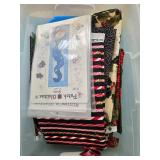 Christmas Quilting Fabric Pieces and Quilt Patterns Set