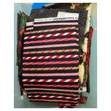 Christmas Quilting Fabric Pieces and Quilt Patterns Set