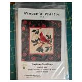 Christmas Quilting Fabric Pieces and Quilt Patterns Set