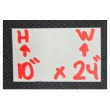 Wooden Wall Clock Sign with Family Quote 10x24 Inches