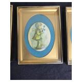 Framed Art and Decor Collection with Hummel Prints, Irish Cottage, Shells, and Plaques