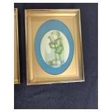 Framed Art and Decor Collection with Hummel Prints, Irish Cottage, Shells, and Plaques