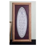 Framed Art and Decor Collection with Hummel Prints, Irish Cottage, Shells, and Plaques