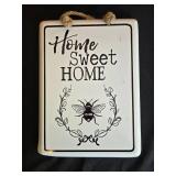 Home Decor Set with Framed Plaques and Fabric Memo Board