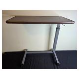 Vaunn Medical Adjustable Overbed Table with Wheels