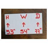 Antique Full Size Wooden Bed Frame with Headboard, Footboard, and Rails